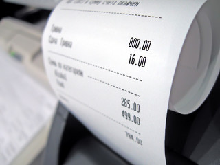 abstract supermarket check with numbers, shopping paper closeup, fashion travel diversity
