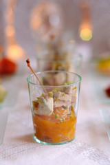 verrine de foie gras et chutney de mangues 2