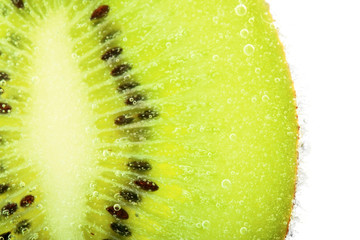 fresh kiwi fruit in aerated water.