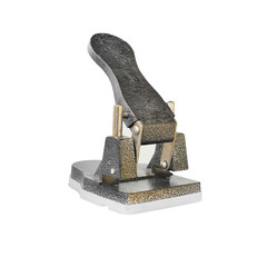 Hole puncher on white background