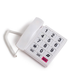 phone isolated call communication on a white background