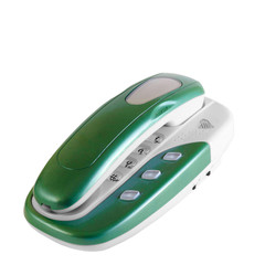 phone isolated green call communication on a white