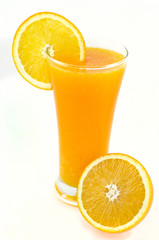 orange juice and orange