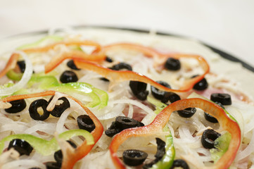 olive and tomato Pizza