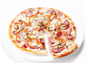 Tasty Italian Pepperoni pizza