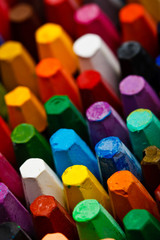 Stack of oil pastels