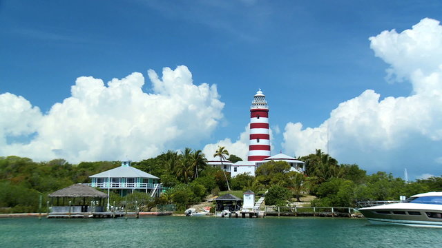 Lighthouse on a Tropical Holiday Island