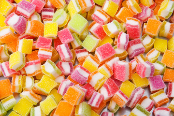 Pile of colorful jelly