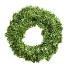 Round green christmas wreath