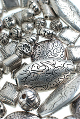silver beads