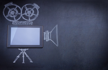 Tablet computer as movie camera