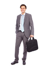 Businessman full length portrait