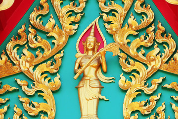 Lak Sii Buddhist temple, Bangkok, Thailand.