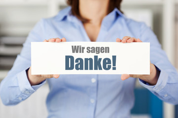 wir sagen danke!