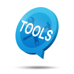 Icono 3d texto TOOLS