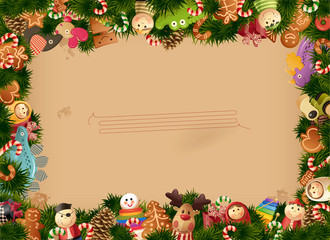 Christmas -toys background