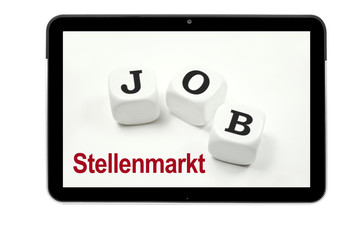 Tablet mit Jobbörse