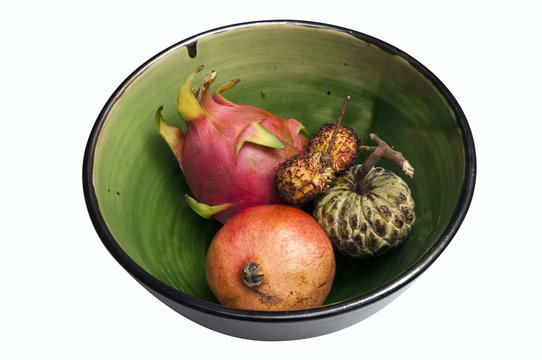 Exotic fruits in a bowl