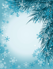 Fototapeta na wymiar Christmas tree background, vector