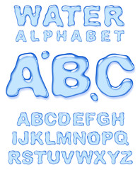 Water alphabet.