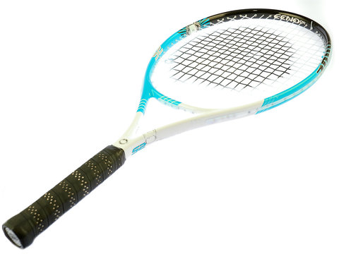 tennis racket isolated on white background