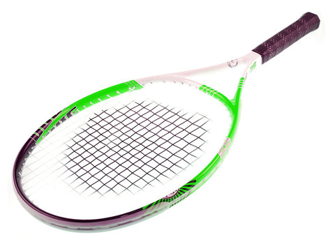 tennis racket isolated on white background