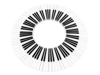 Piano key rounded