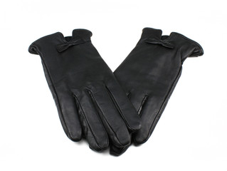 leather gloves, isolated