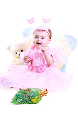 little girl in a dress