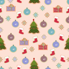 Christmas seamless vintage design