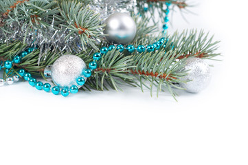 Christmas background with  fir branch