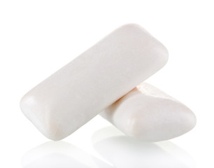 Chewing gum isolated on white