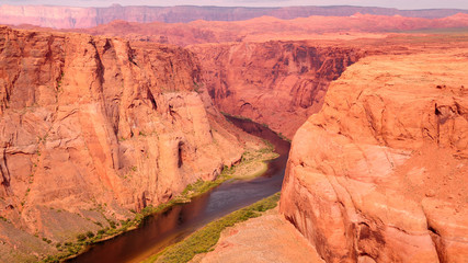 Colorado River at Horseshoe bend in Page, Arizona