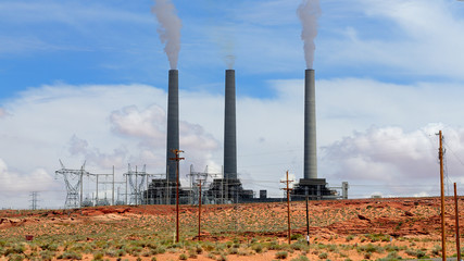 Navajo Coal Power Station in Page, Arizona
