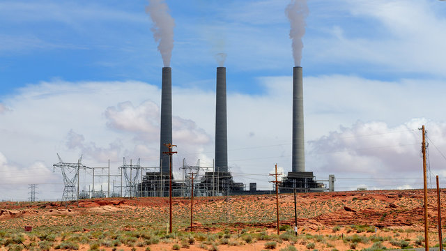 Navajo Coal Power Station in Page, Arizona - Powered by Adobe