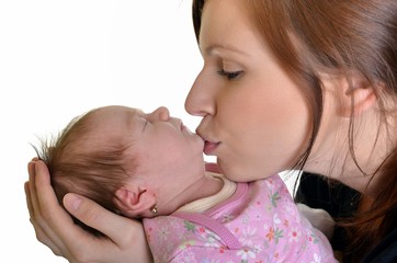 mère avec bébé