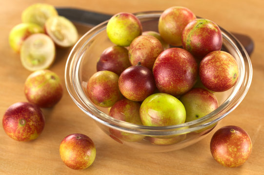 Camu camu berry fruits (lat. Myrciaria dubia)