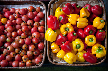 tomatoes and peppers