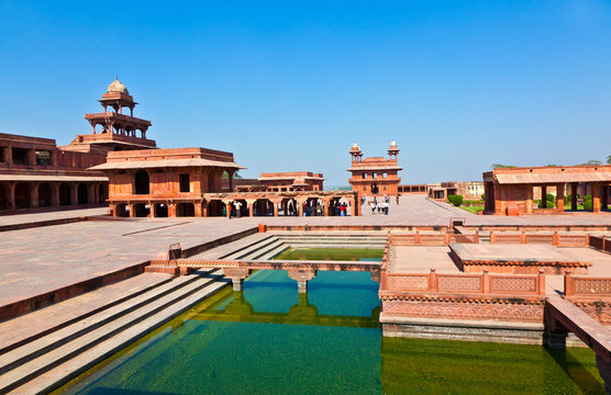 Fatehpur Sikri, India. It is a city in Agra district in India. I