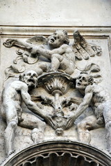 dettagli architettonici a Siviglia, Spagna