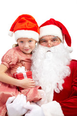 Santa with girl