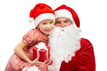 Senior and little Santas