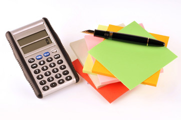 Calculatrice et bloc-note