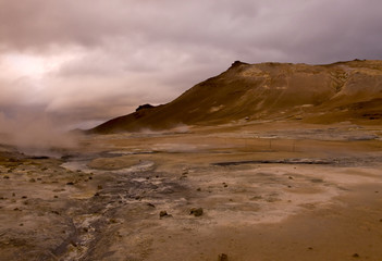 Fototapeta premium geothermal geyser