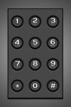 gray button mobile phone