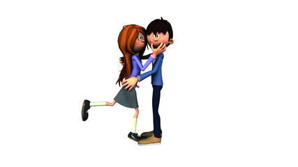 junges, glücklich verliebtes Paar