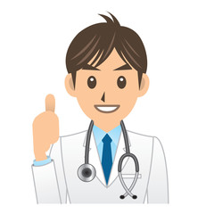Fototapeta premium 医者 A 表情2 OK