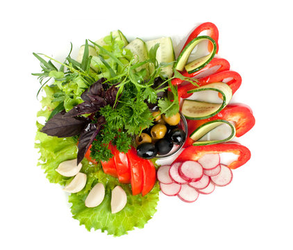 Healthy vegetable salad