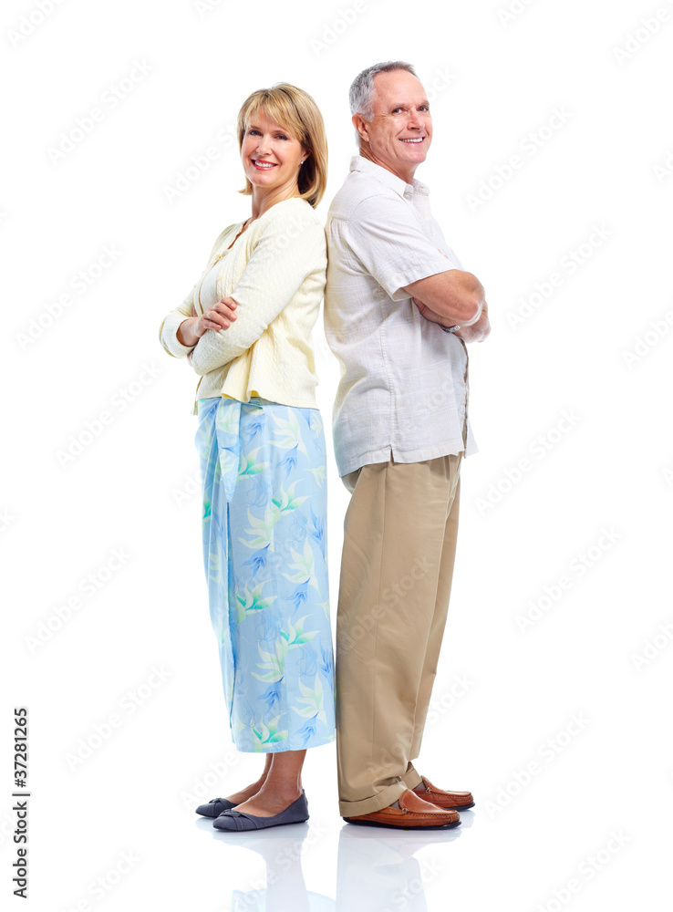 Canvas Prints senior couple in love.