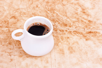 coffe on grunge